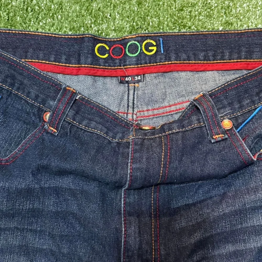 Coogi Men's Navy and Blue Jeans